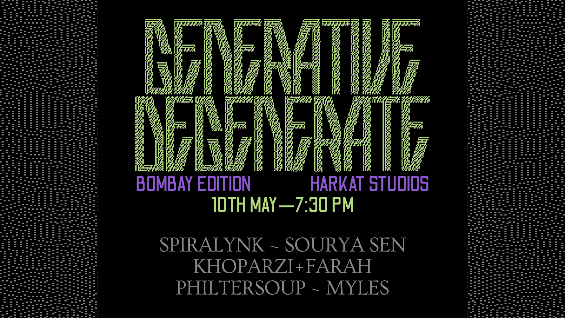 Generative Degenerate: Bombay Edition